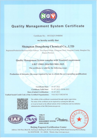 ISO 9001 Certificate Done.